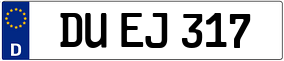 Trailer License Plate